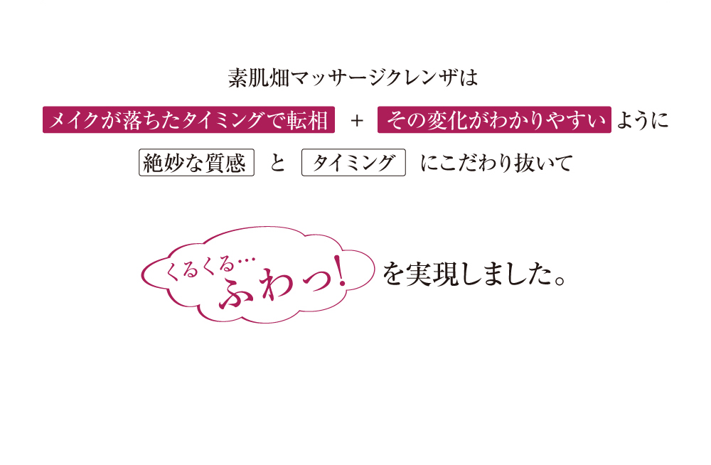 くるくる…ふわっ！を実現しました。